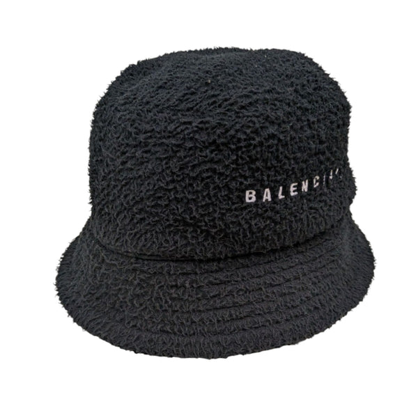 BALENCIAGA(バレンシアガ) 24AW ロゴ刺繍 フリースバケットハット
