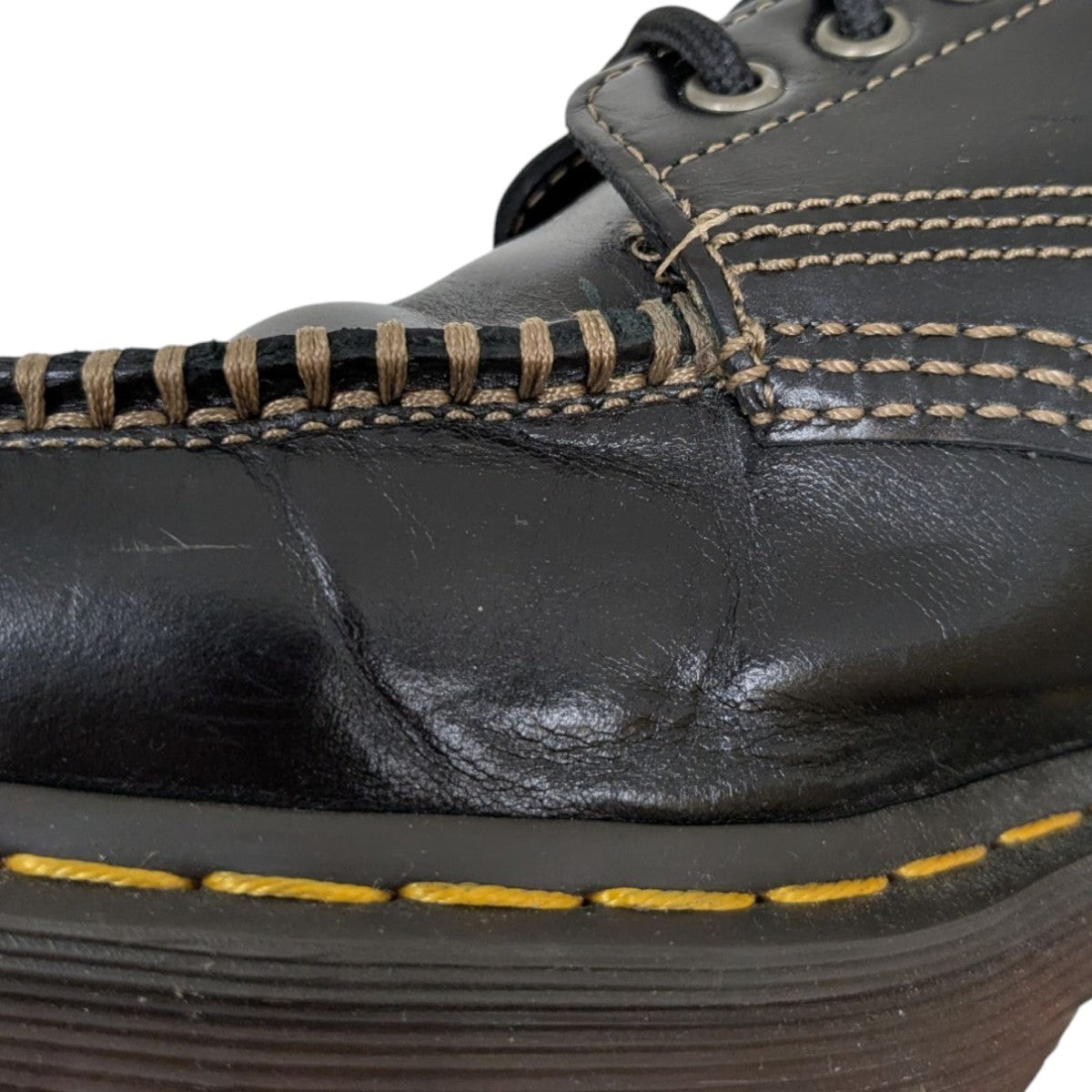 ドクターマーチン Lowell Black UK7レザー シューズ 1461 BEAMS（ビームス）Dr.Martens / 1461 3ホールシューズ（シューズ