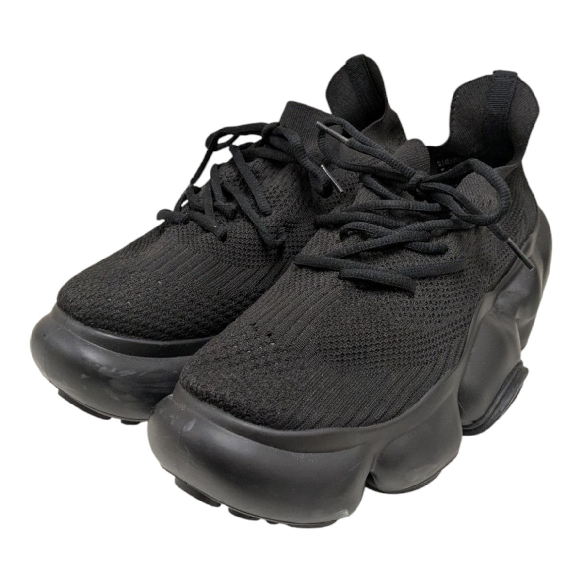 GROUNDSグラウンズスニーカー37MOOPIE BLACK / BLACK grounds スニーカー / グラウンズ/別注 MOOPIE CRAFT PAINT BLK