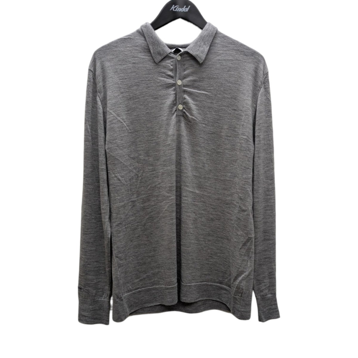 MADISON BLUE ＷＲＩＫＬＥＤ ＲＥＬＡＸＥＤ ＦＩＴ ＰＯＬＯ ＫＮＩＴ リラックスフィットニット／カシミヤニット 古着・中古-1枚目のアイテム画像