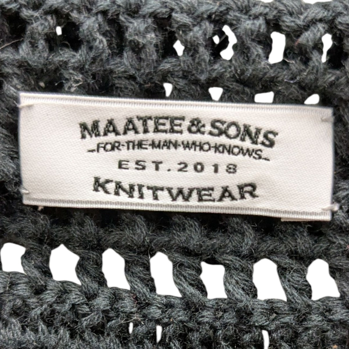 MAATEE＆SONS(マーティーアンドサンズ) Hand knit ニットシャツ