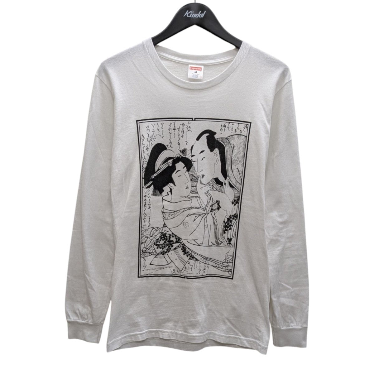 Supreme x Sasquatchfabrix. Shunga L/S Tee 白 (size LARGE) Supreme×sasquatchfabrix Shunga LS TeeプリントTシャツ
