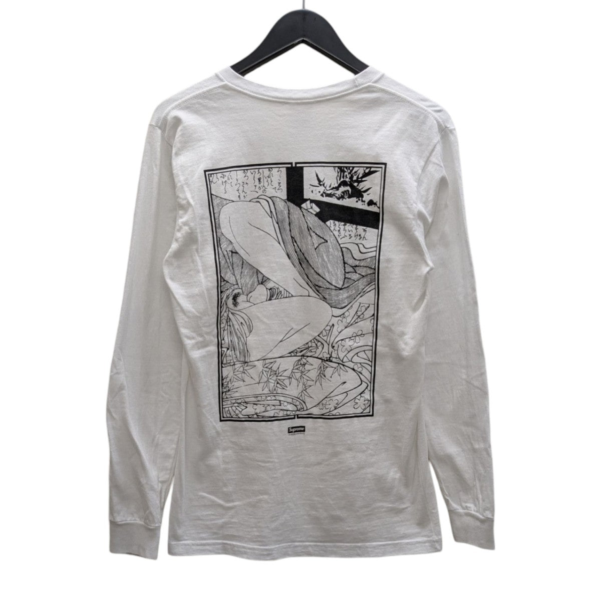 SS16 SUPREME SASQUATCHFABRIX SHUNGA L/S TEE WHITE 送料無料 Supreme×sasquatchfabrix Shunga LS TeeプリントTシャツ