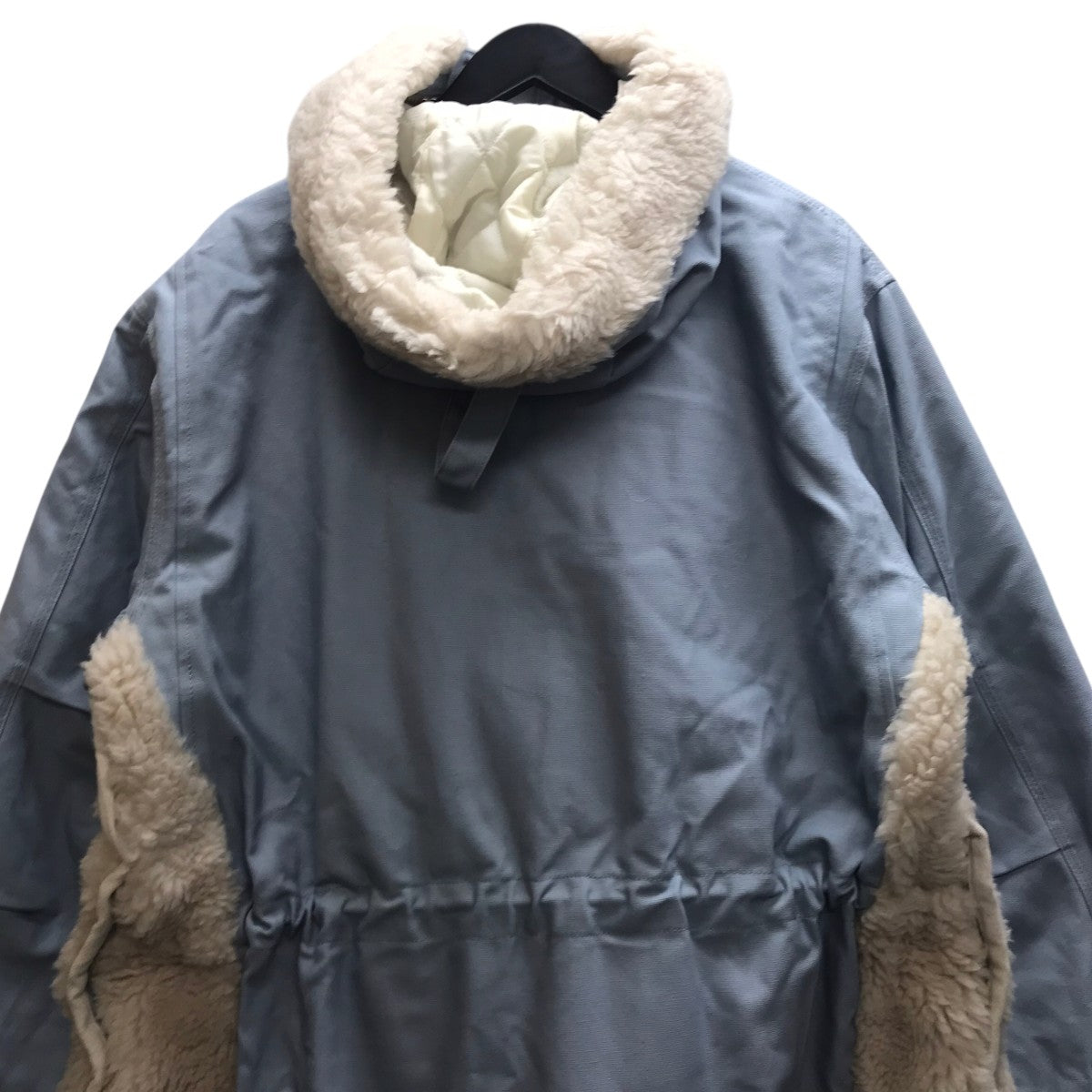 sacai カーハート　ボアコート　サイズ1 ライトブルー Carhartt WIP x sacai Knit Jacket Michigan 
