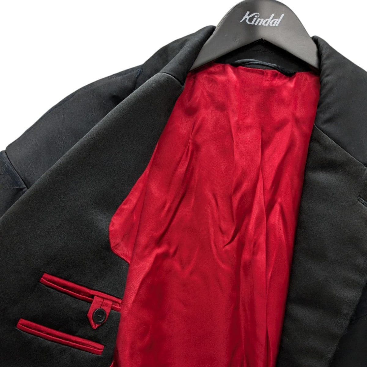 BALENCIAGA 23SS Skater Tuxedo Jacket ダメージ加工テーラードジャケット 古着・中古-3枚目のアイテム画像