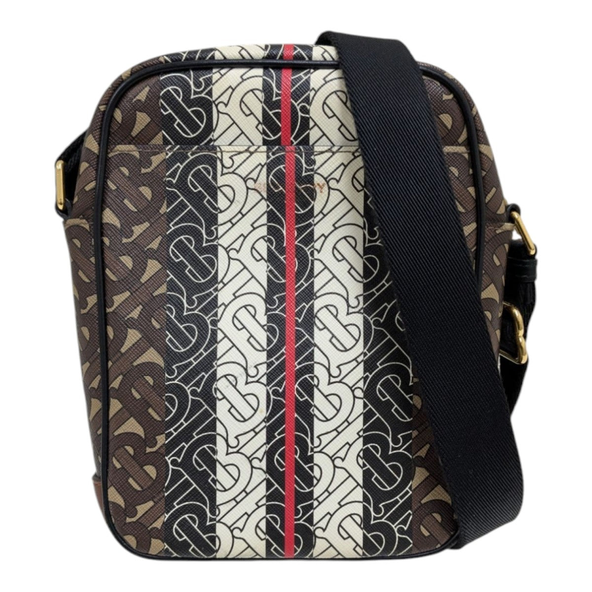 バーバリー Burberry モノグラム ストライプ ショルダーバッグ BURBERRY - 新品同様 バーバリー BURBERRY TB モノグラム