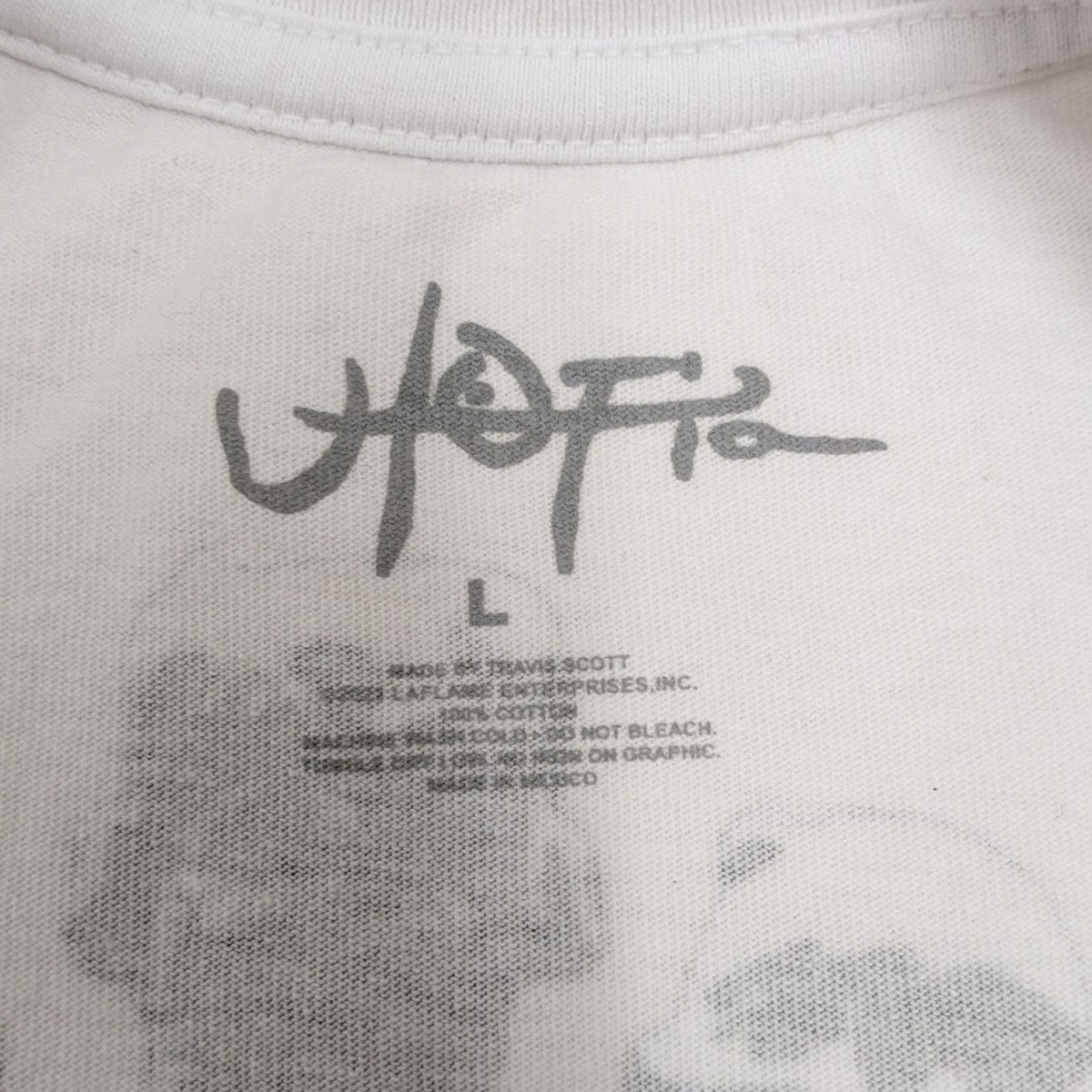 TRAVIS SCOTT(トラヴィススコット) 半袖Tシャツ ホワイト サイズ L