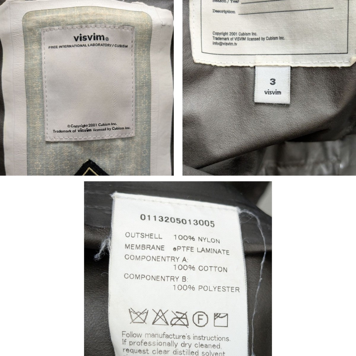 VISVIM(ビズビム) 15AWPFD JKT 2．5L GORE-TEX ゴアテックス ナイロン