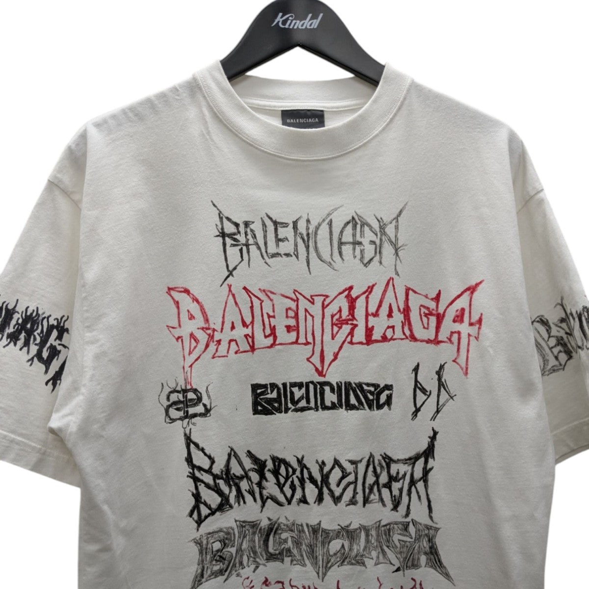 BALENCIAGA(バレンシアガ) ロゴプリントラージフィットTシャツ