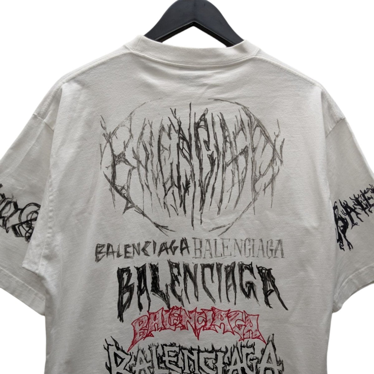 BALENCIAGA(バレンシアガ) ロゴプリントラージフィットTシャツ