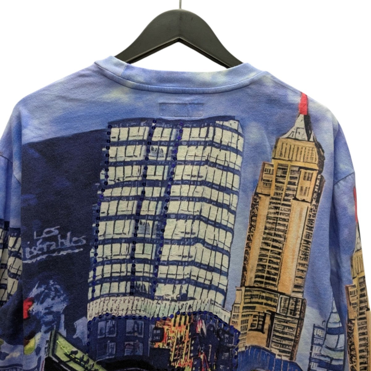 25SSSkyline Sequin L S TopロングスリーブTシャツ