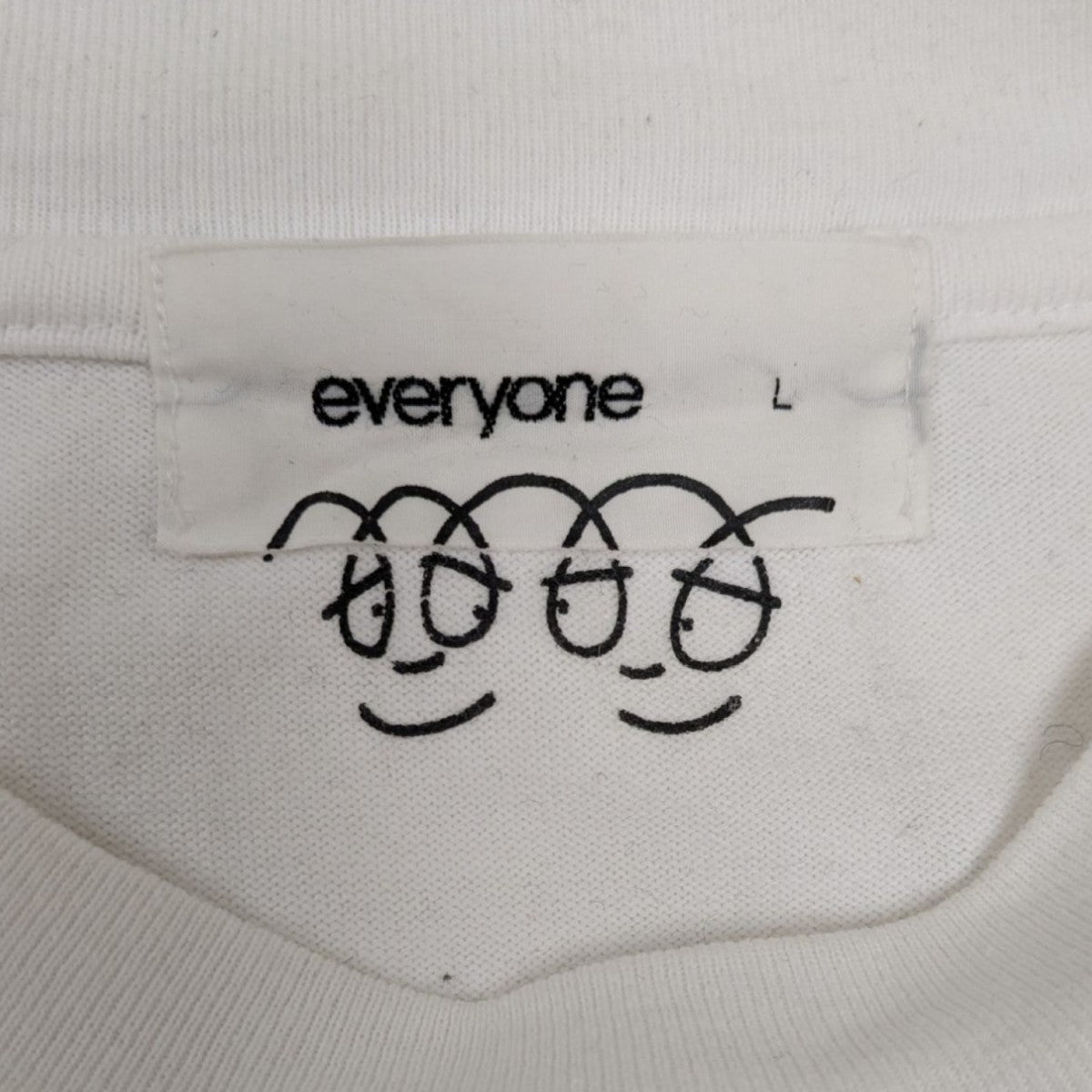 everyone(エブリワン) ロングスリーブTシャツ EV-CS10 ホワイト