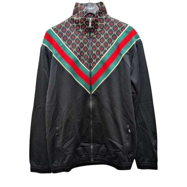 GUCCI ブラック ジャケット ブルゾン GUCCI(グッチ) GGトラックジャケット 575734 XjBA5 ブラック サイズ M
