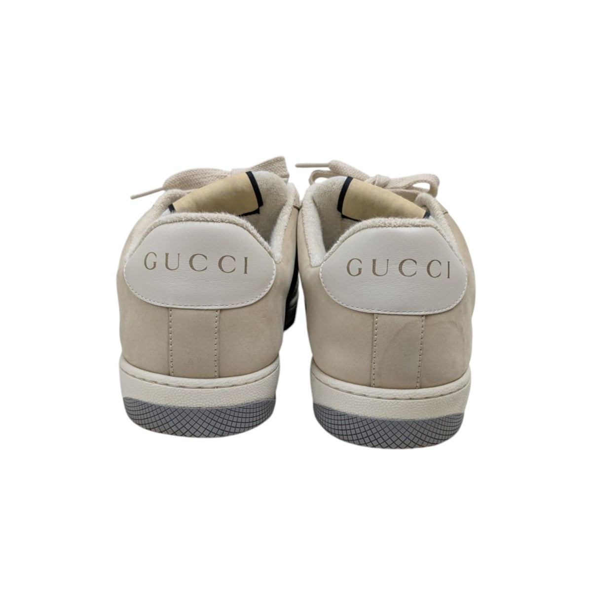 GUCCI(グッチ) ウェブストライプローカットスニーカー ベージュ