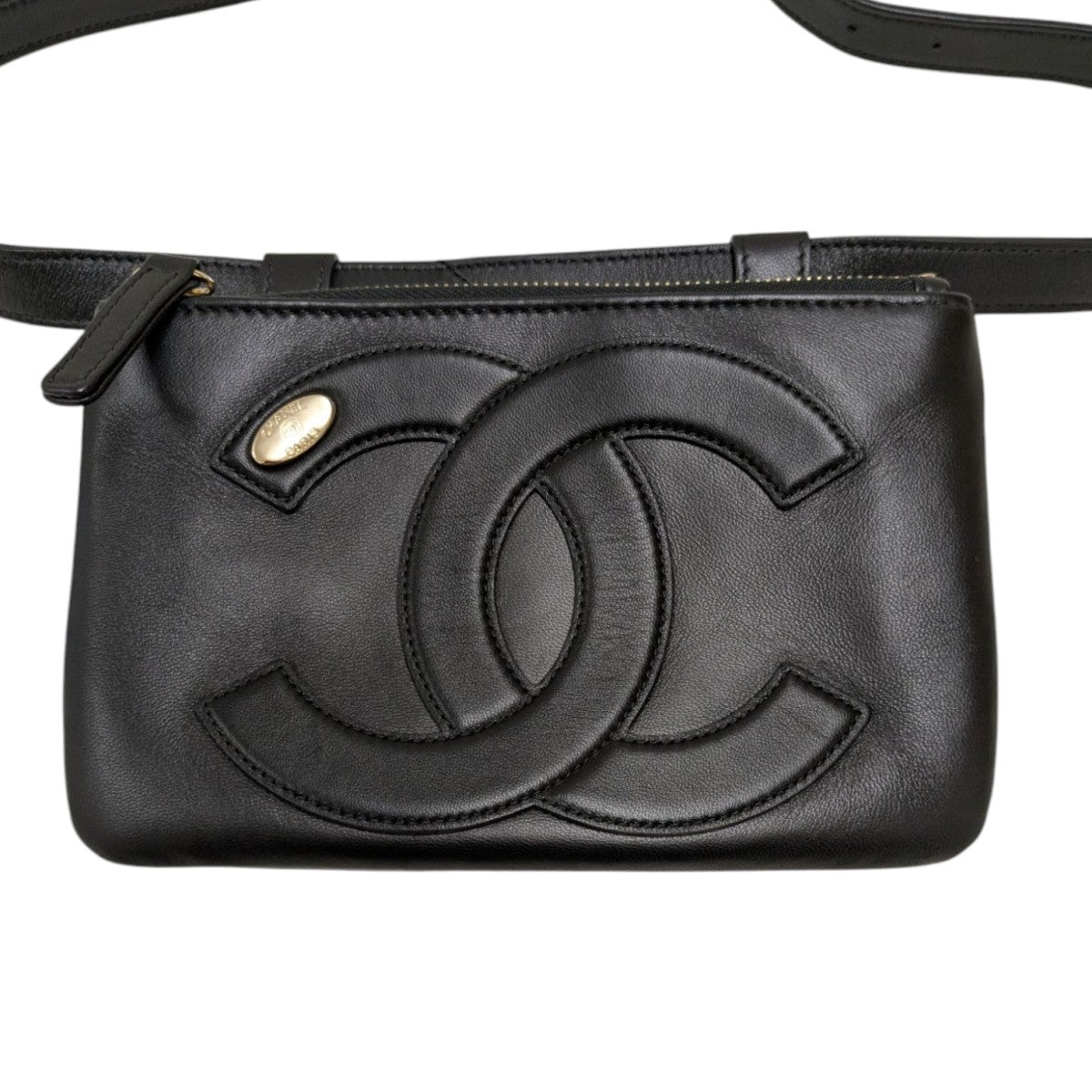 CHANEL １９年製ココマークウエストバッグ 古着・中古-2枚目のアイテム画像