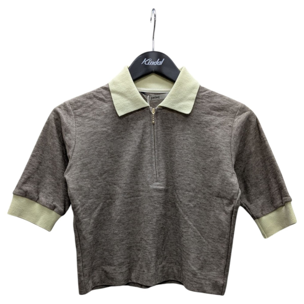 pelleq 25SSハーフジップポロニットTS0917-SS25 古着・中古-1枚目のアイテム画像