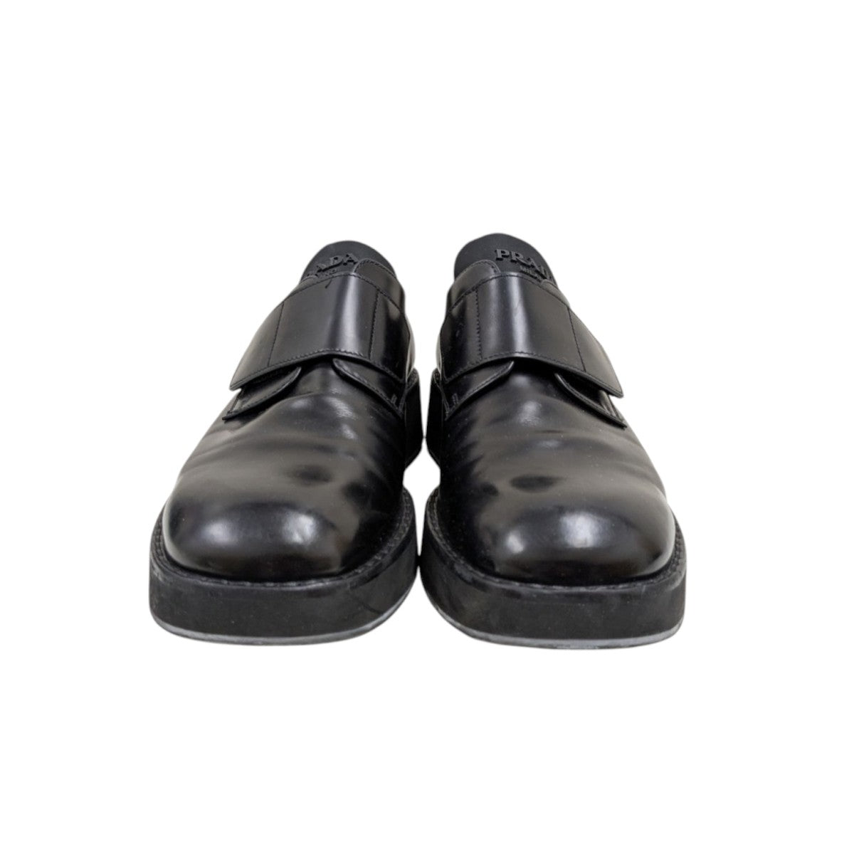 PRADA(プラダ) ベルクロレザーシューズ 2EG341 ブラック サイズ