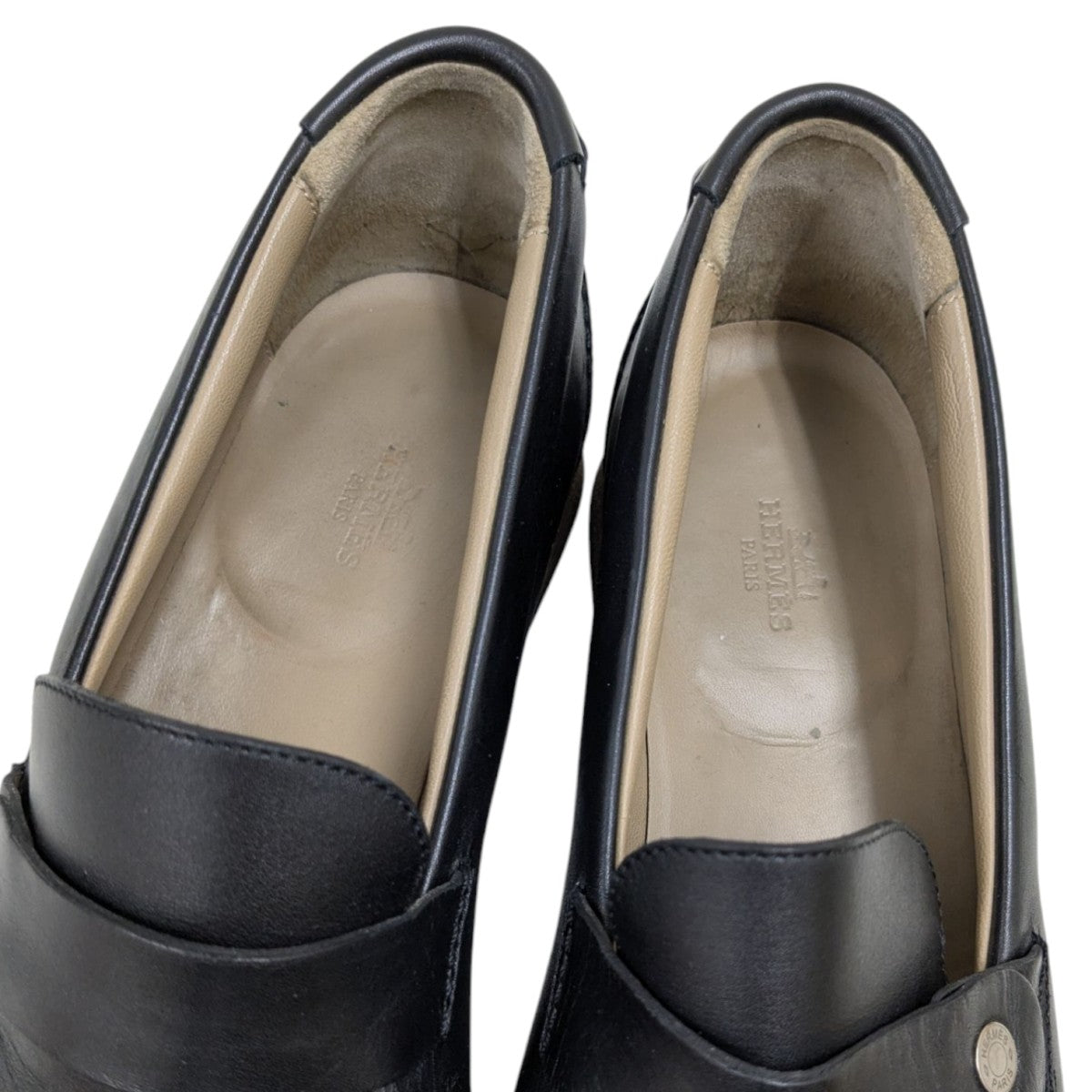 エルメス ベージュ ブラック ローファー 42.5 HERMES(エルメス) ローファー ブラック サイズ 42.5｜【公式】カインド