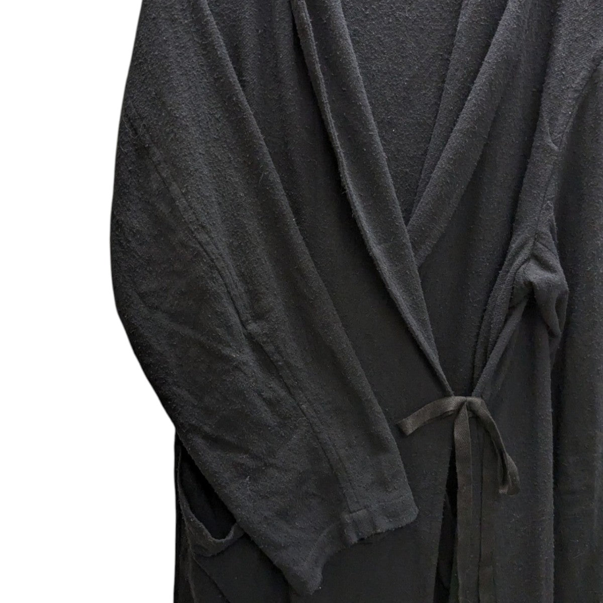 COMOLI | シルクネップビエラローブコート（black） - BARD