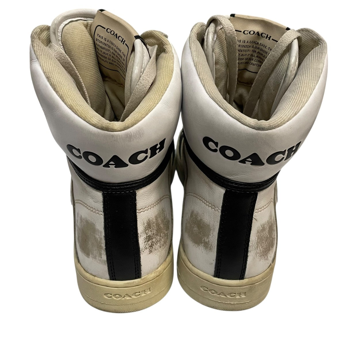 COACH Distressed High Top Sneakerディストレスドハイ トップ スニーカーCK946 古着・中古-2枚目のアイテム画像