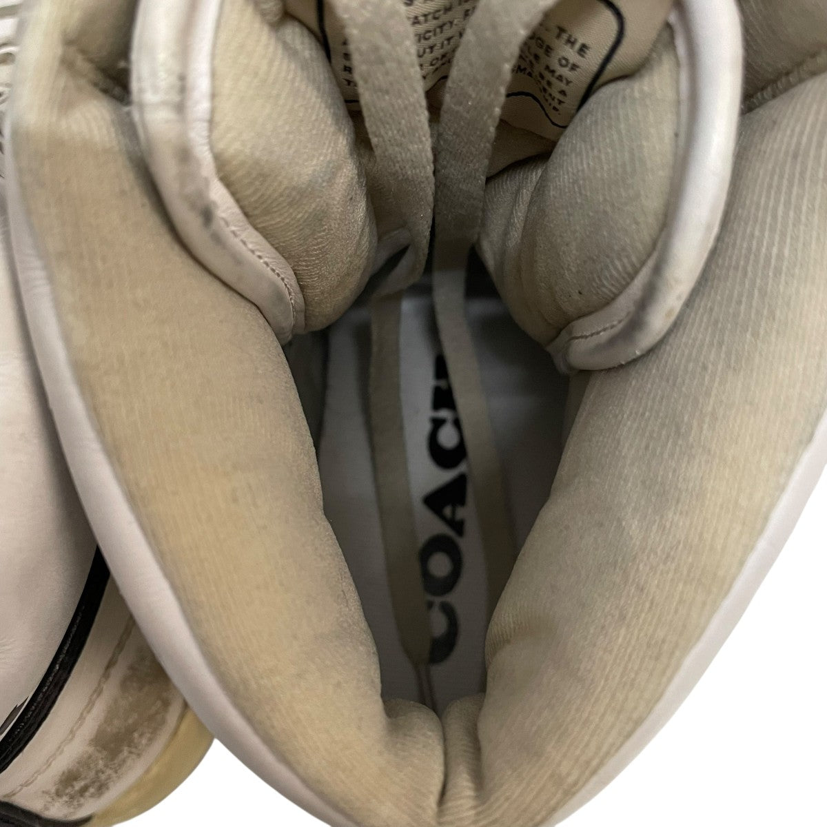 COACH Distressed High Top Sneakerディストレスドハイ トップ スニーカーCK946 古着・中古-5枚目のアイテム画像