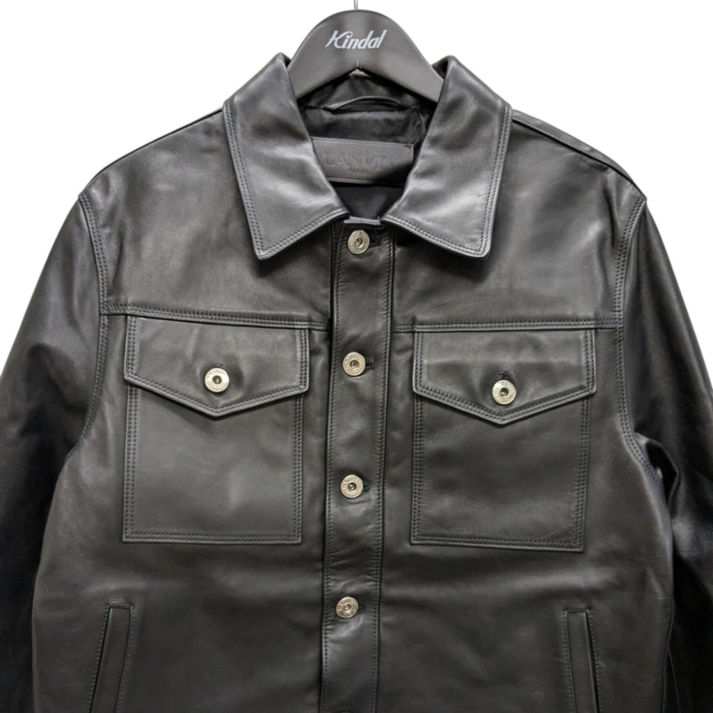 LANVIN COLLECTION(ランバンコレクション) Essential Leather Jacket 
