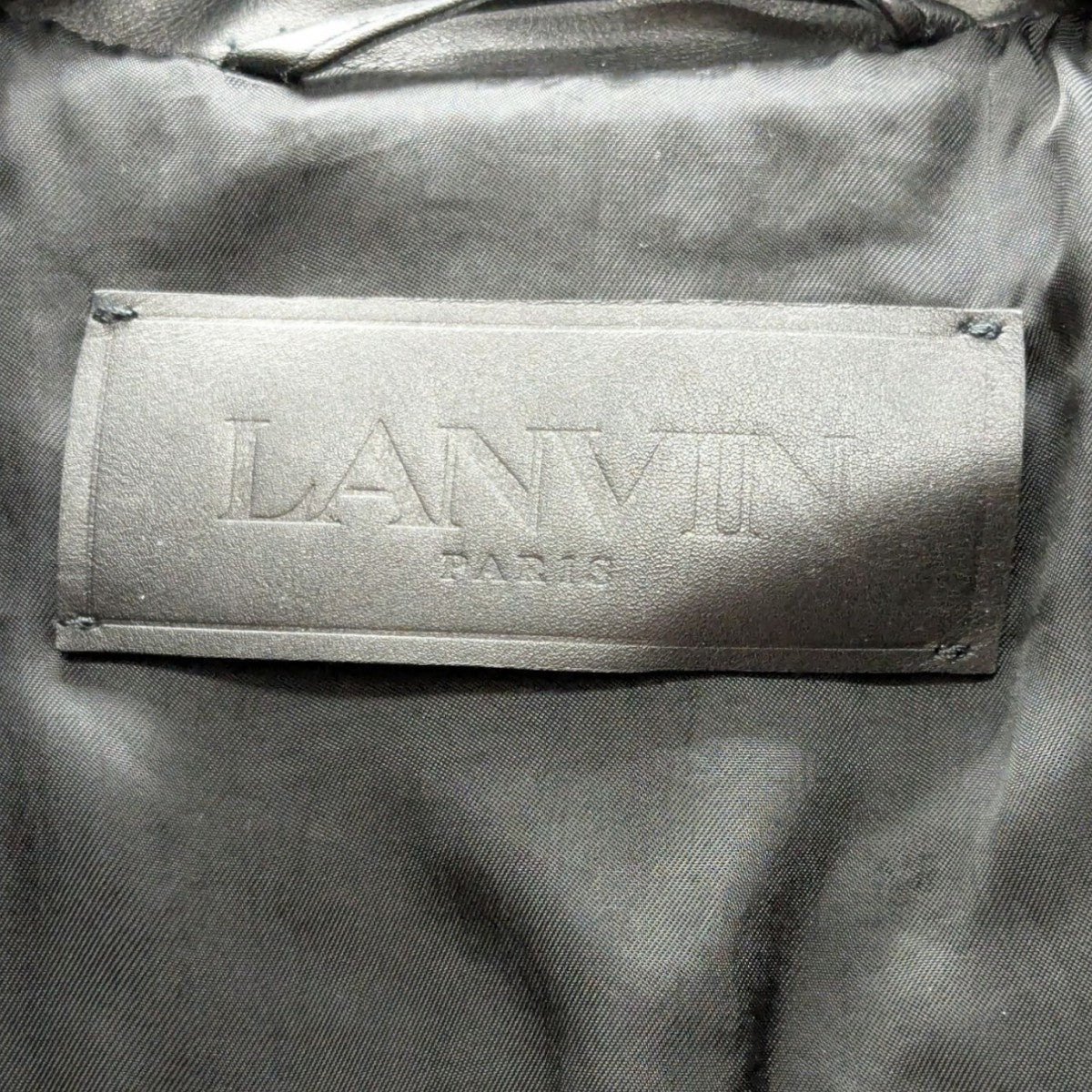 LANVIN COLLECTION Essential Leather Jacket ’Black’ レザージャケット 古着・中古-7枚目のアイテム画像