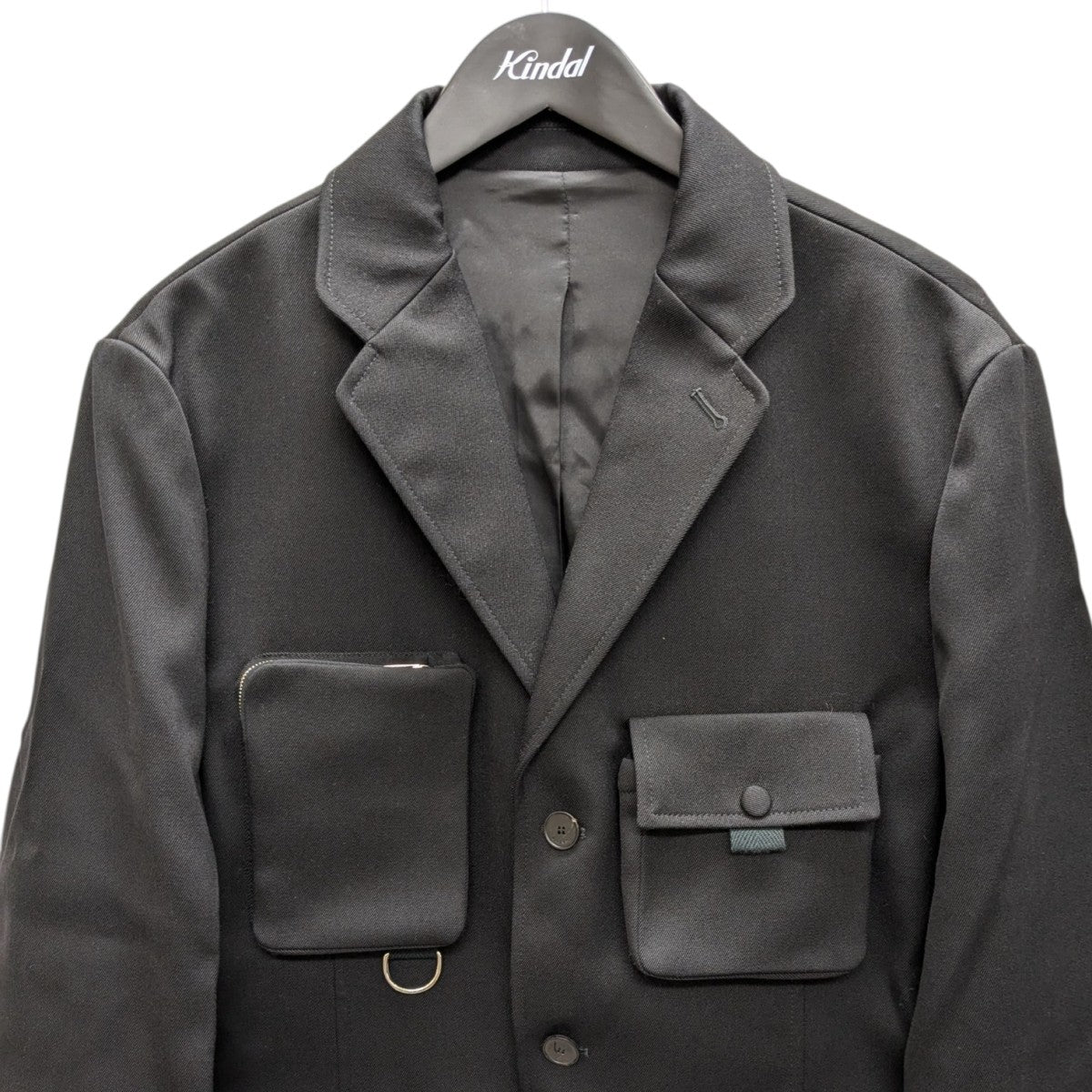 LANVIN Utility Style Jacket マルチポケットウールジャケット 古着・中古-3枚目のアイテム画像