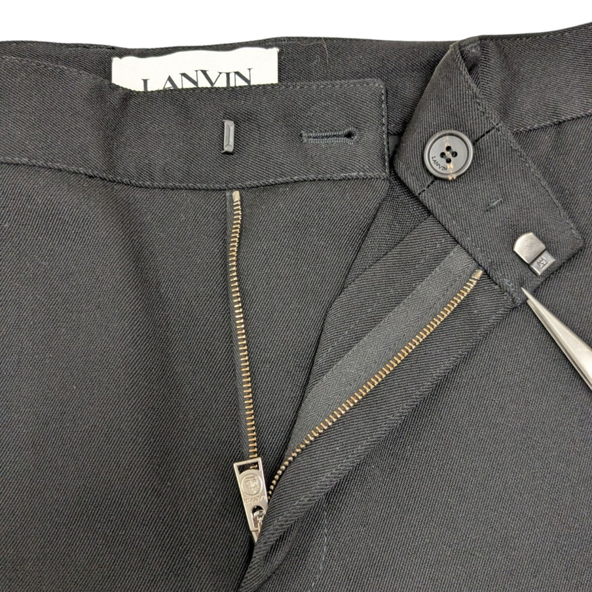 LANVIN ウールトラウザー 古着・中古-4枚目のアイテム画像