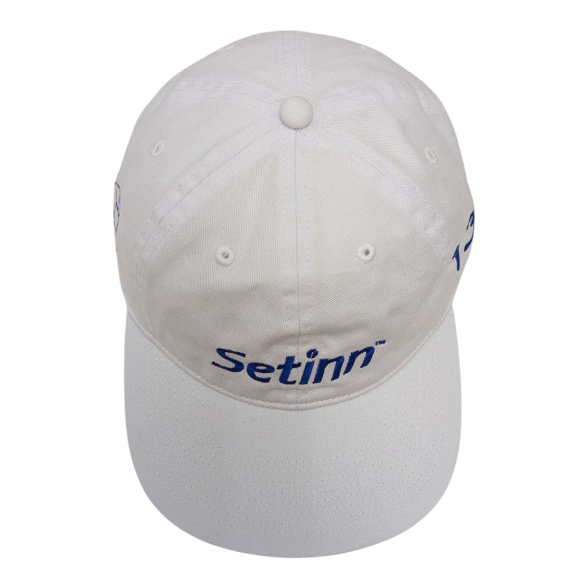 DimMoire ロゴ刺繍ダメージCAP ホワイト DimMoire ロゴ刺繍ダメージCAP ホワイト DimMoire ロゴ刺繍