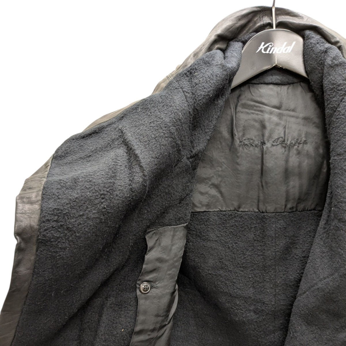 RICK OWENS(リックオウエンス) レザーコート 2905 ブラック