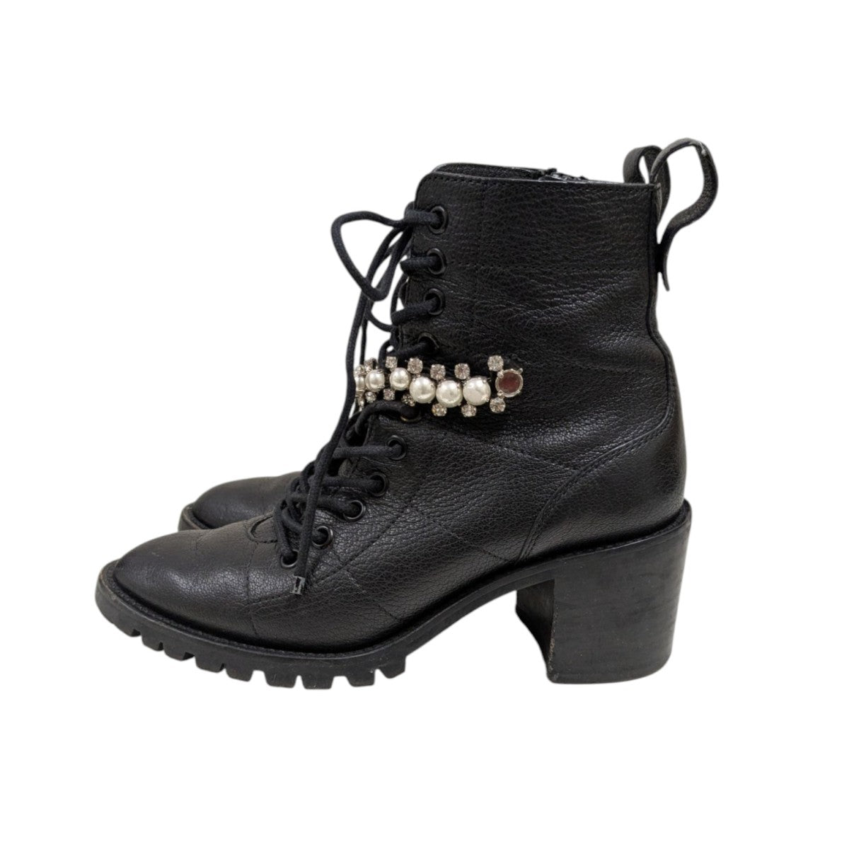 JIMMY CHOO レースアップ コンバットブーツ 古着・中古-3枚目のアイテム画像