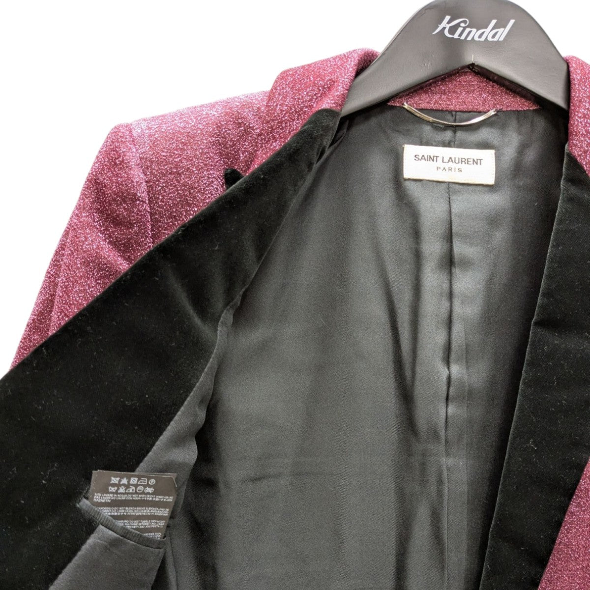 Saint Laurent Paris(サンローランパリ) 14AW ラメ ピークドラペル