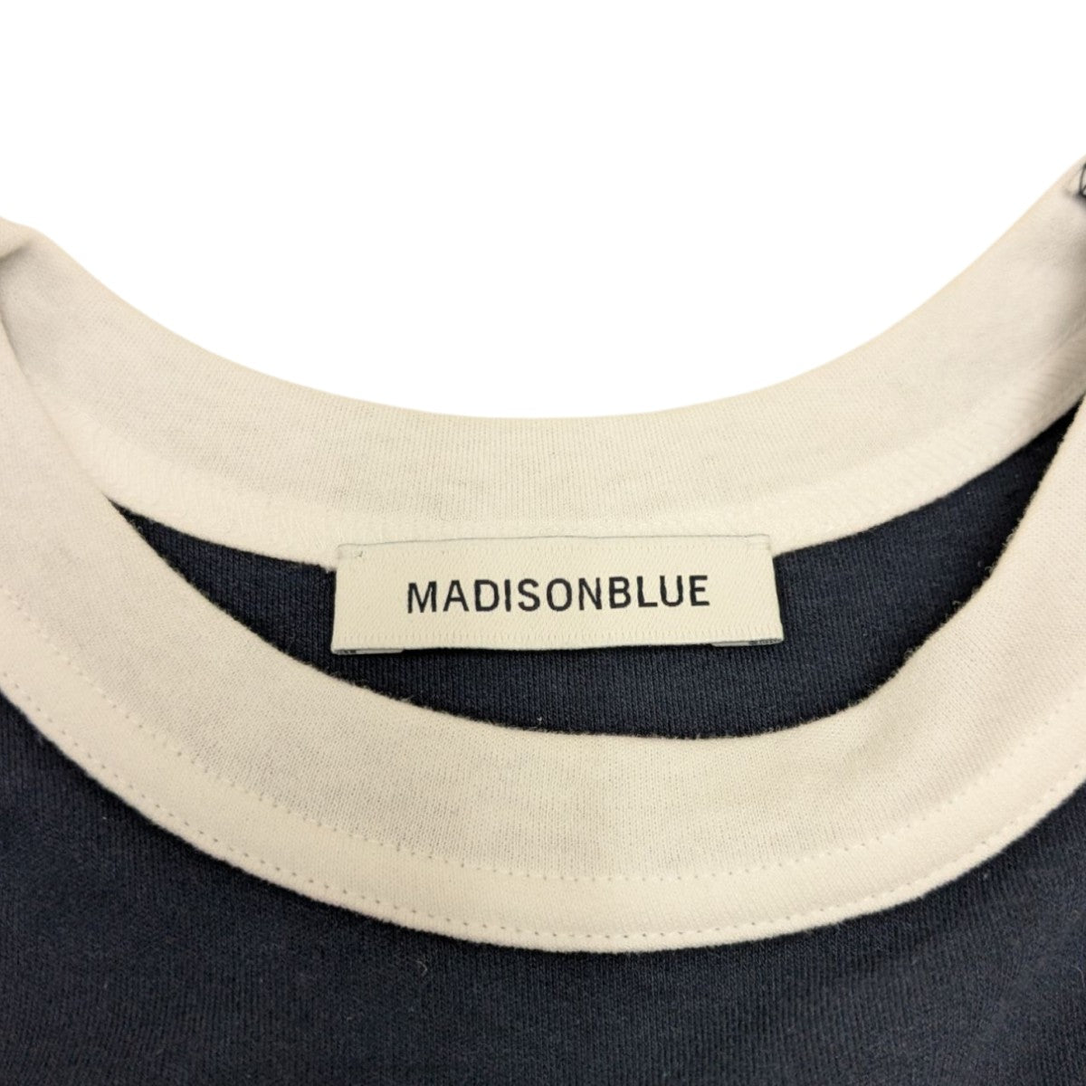 MADISON BLUE 25SSBI-COLOR TRIM CREW NECK TEE MNSリンガーTシャツMB251-7009M 古着・中古-6枚目のアイテム画像