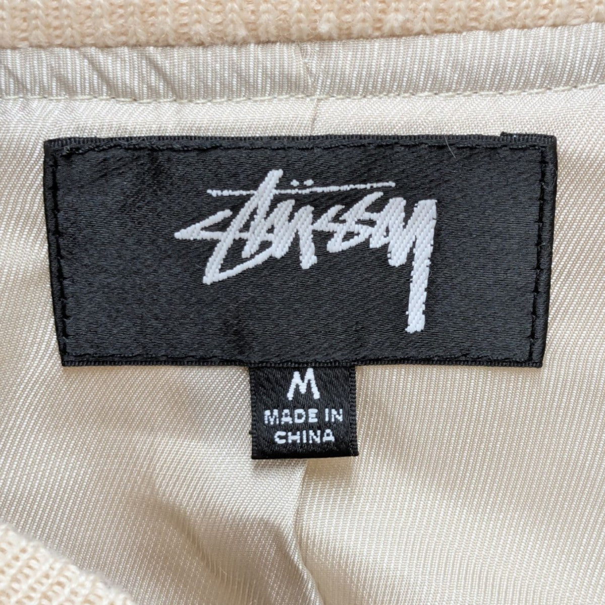 ジャケット・アウター STUSSY LINEN BEACH BOMBER JACKET 6419 Stussy Linen Beach Bomber - Natural - 115703-1002 | OUTBACK Sylt