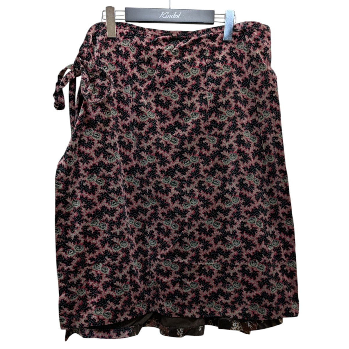 COMME des GARCONS 花柄ベロアラップスカート 古着・中古-1枚目のアイテム画像