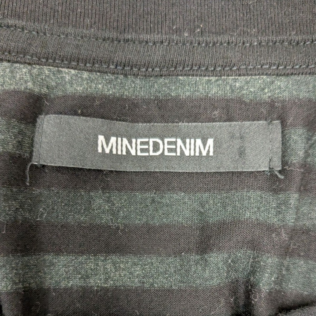 なみんページです MINEDENIM(マインデニム) 25SS ボーダーTシャツ 2503-4001-97-M2