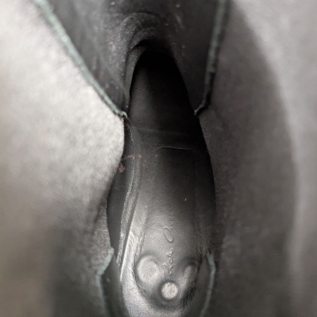 キスブーツ RICK OWENS(リックオウエンス) KISS BOOTSキスブーツ ブラック