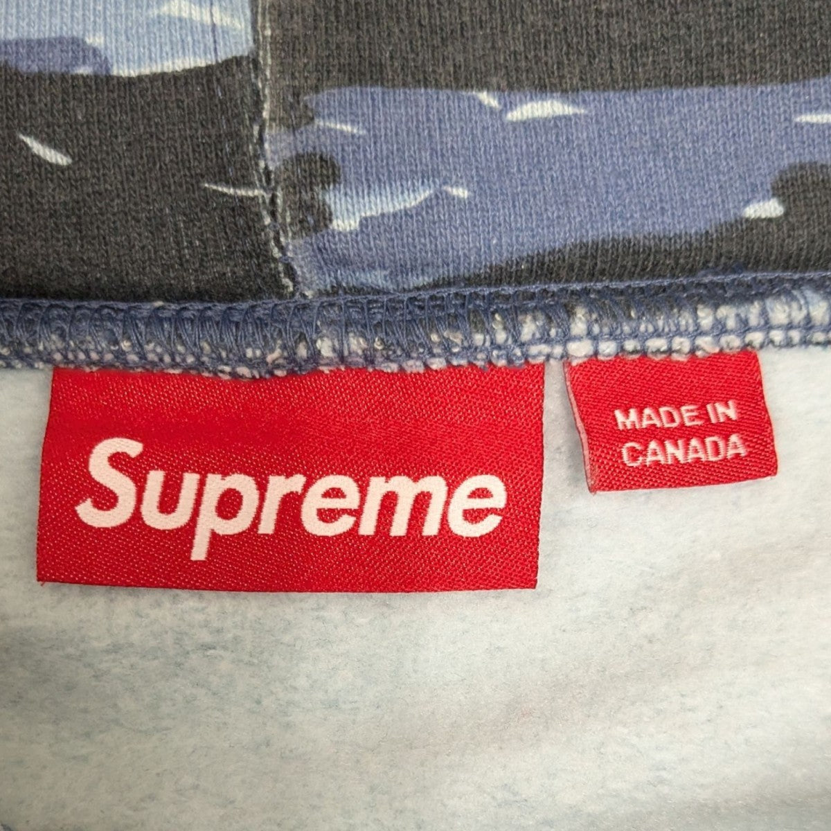 Supreme 24AWSmall Box Hooded Sweatshirt Blue Tiger Camoカモ柄スモールボックスロゴパーカー 古着・中古-6枚目のアイテム画像