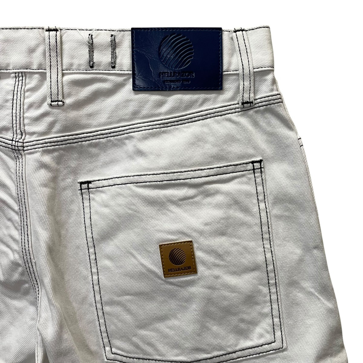 HELLRAZOR(ヘルレイザー) BAGGIE COLOR DENIM SHORTSハーフ