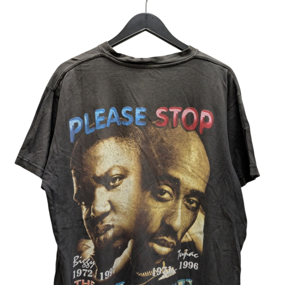 90s~PLEASE STOP THE VIOLENCETUPAC＆B．I．G MEMORY Tシャツ