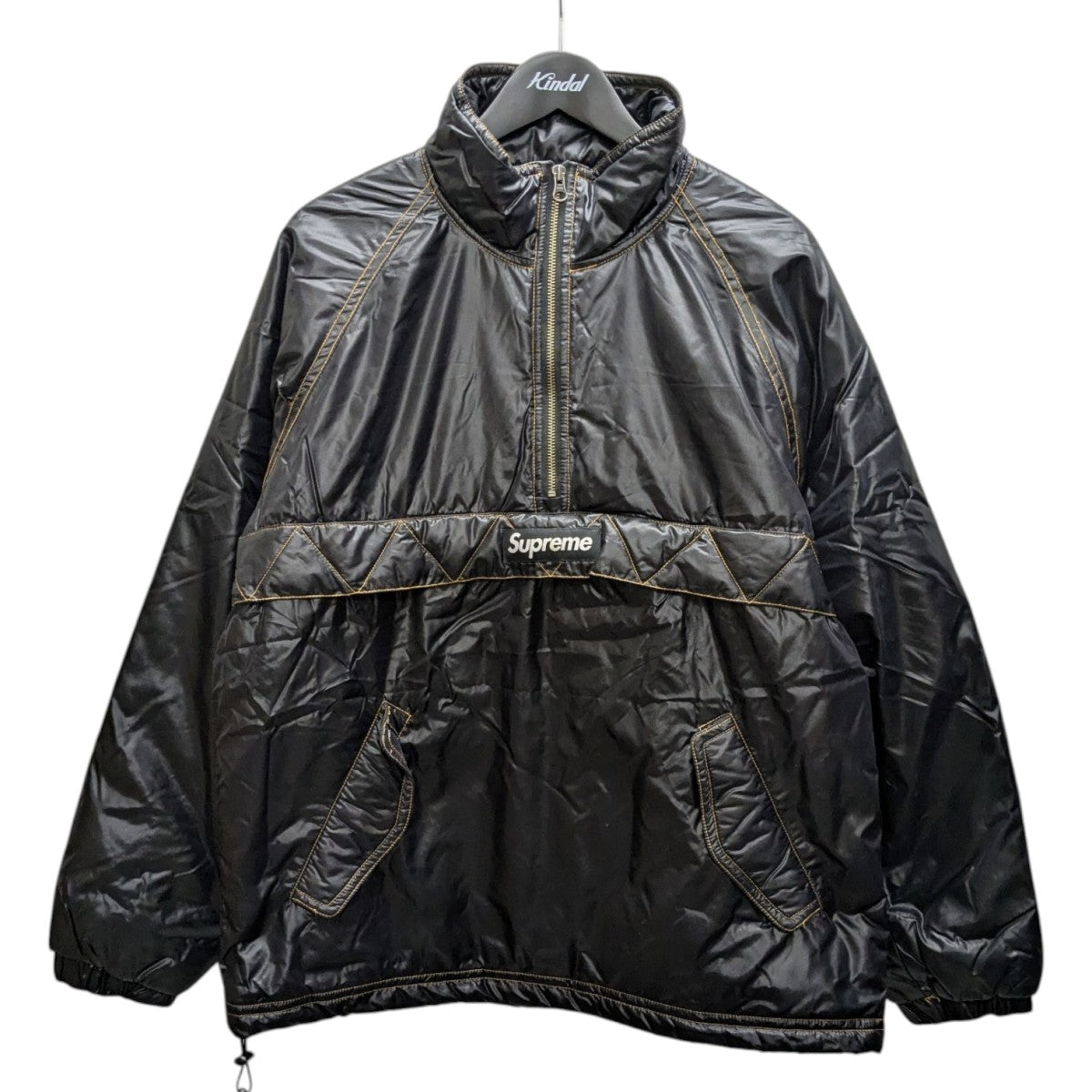 Supreme(シュプリーム) Contrast Stitch Pulloverハーフジップ中綿