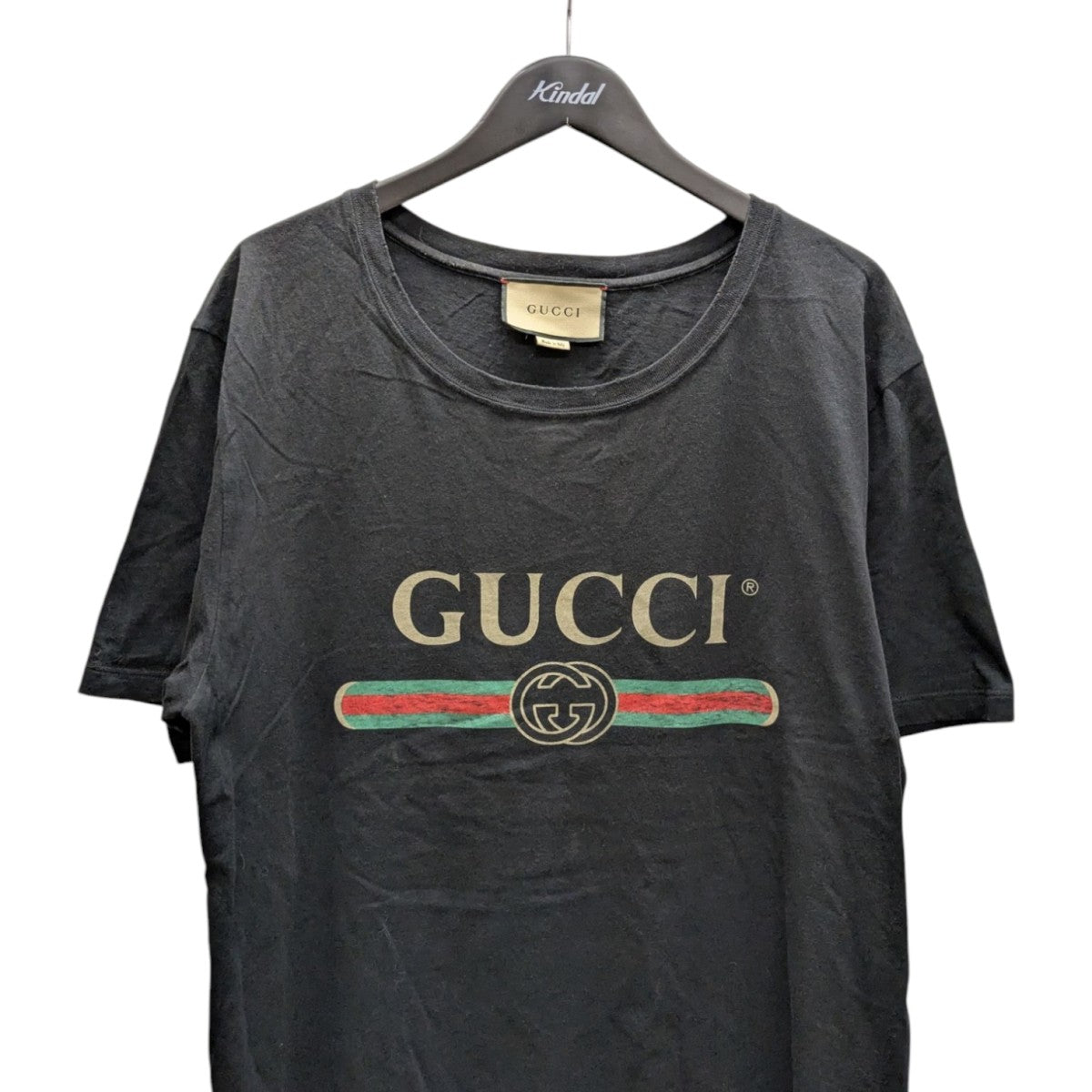GUCCI(グッチ) ロゴ ウォッシュドオーバーサイズ Tシャツ440103-X3F05 