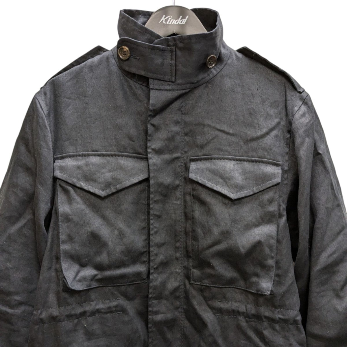 美品　MADISONBLUE FIELD JACKET LINEN 黒 美品 MADISONBLUE FIELD JACKET LINEN 黒 美品 MADISONBLUE FIELD