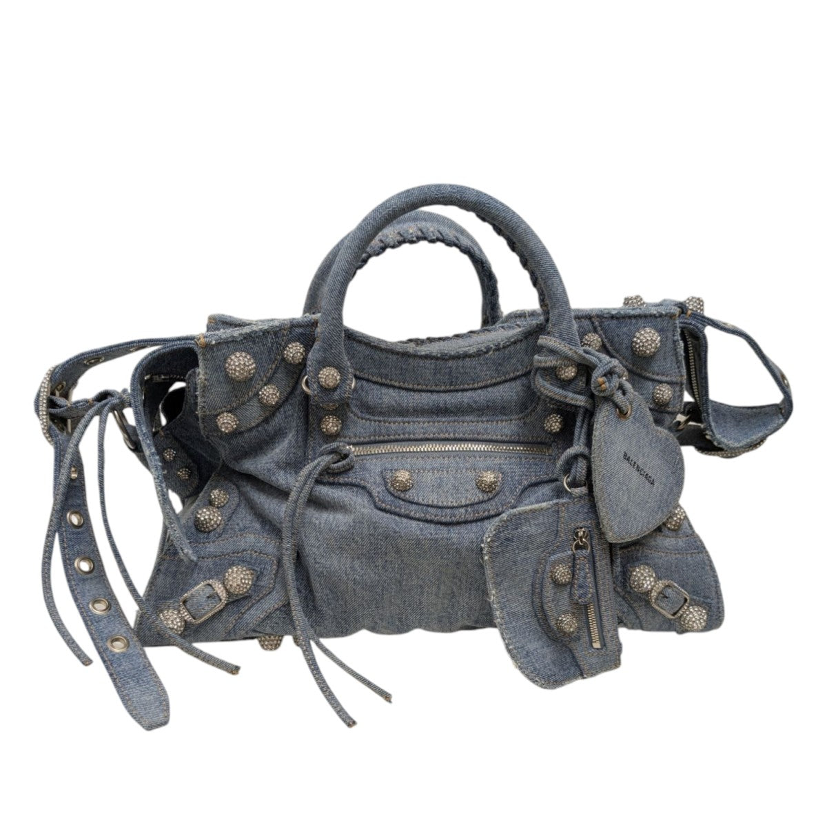 BALENCIAGA NEO CAGOLE SITY MEDIUM デニムネオルカゴールシティショルダーバッグ 古着・中古-2枚目のアイテム画像