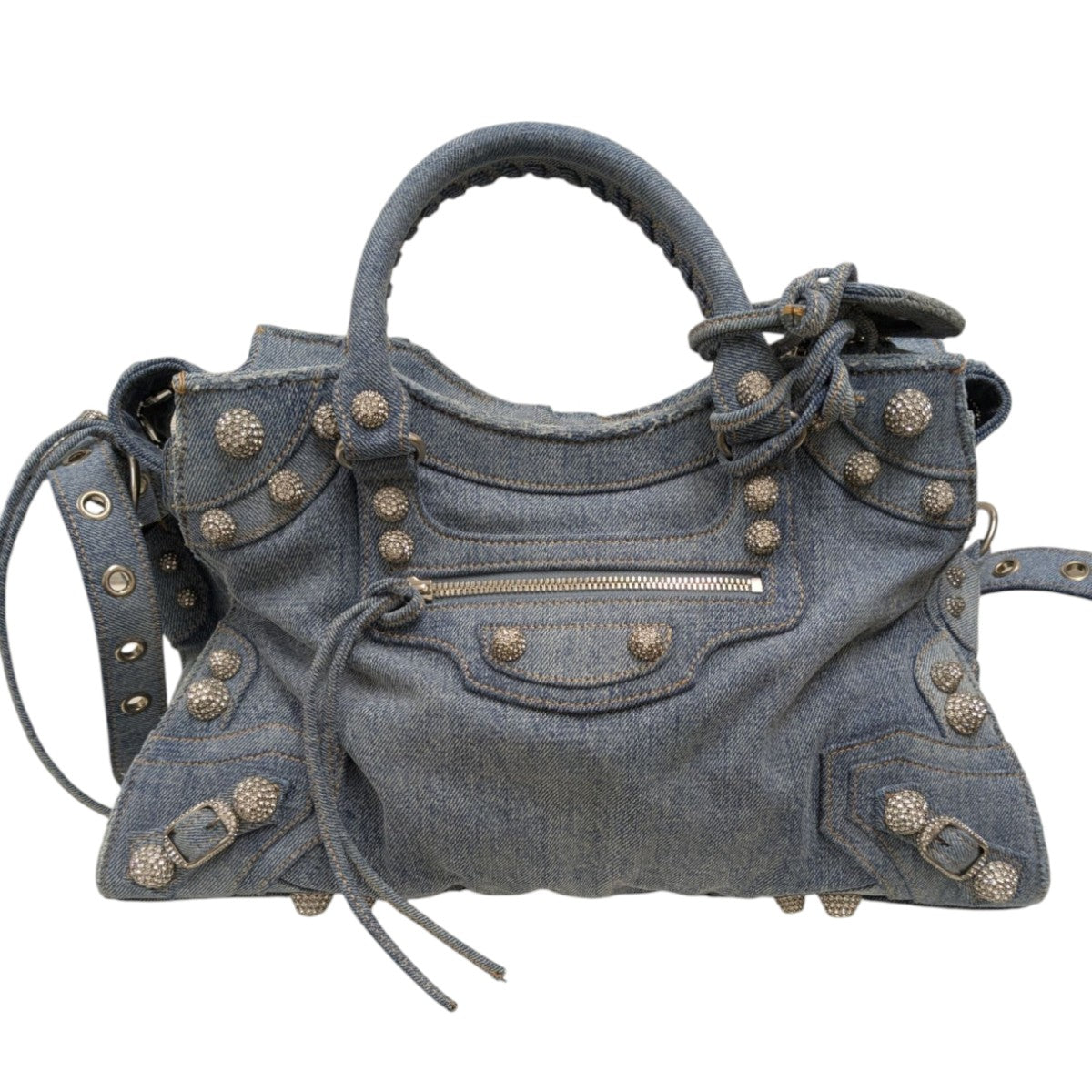 BALENCIAGA NEO CAGOLE SITY MEDIUM デニムネオルカゴールシティショルダーバッグ 古着・中古-3枚目のアイテム画像