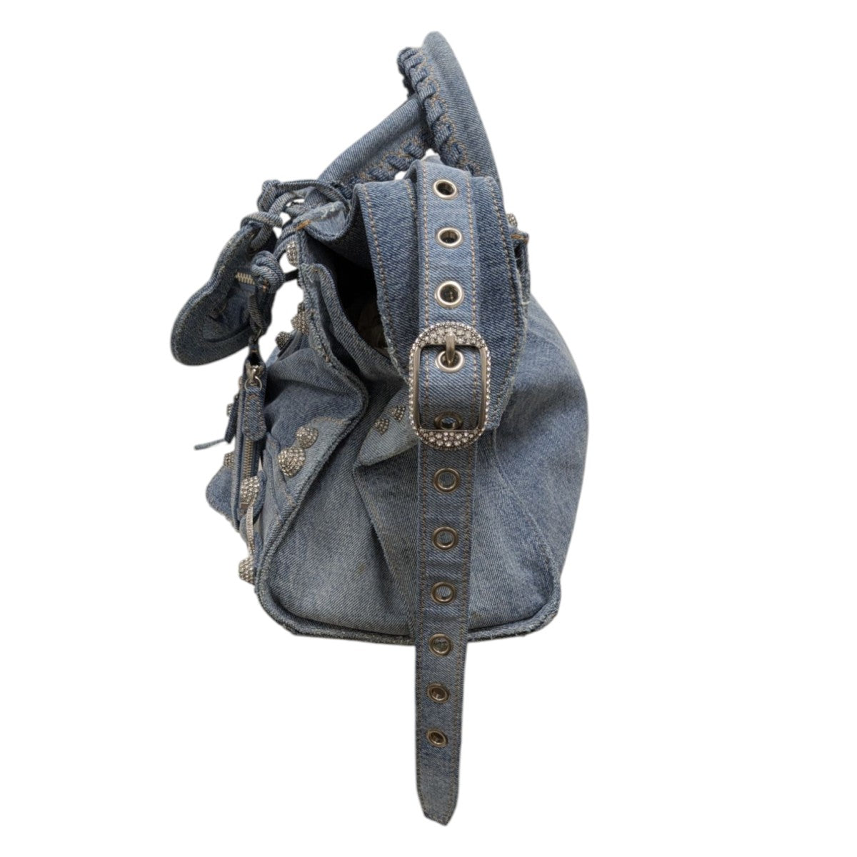 BALENCIAGA NEO CAGOLE SITY MEDIUM デニムネオルカゴールシティショルダーバッグ 古着・中古-4枚目のアイテム画像