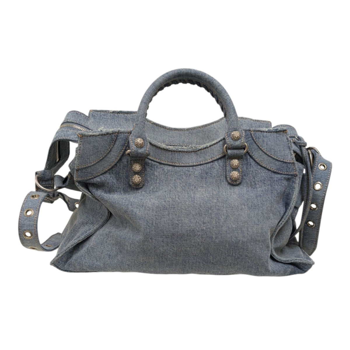 BALENCIAGA NEO CAGOLE SITY MEDIUM デニムネオルカゴールシティショルダーバッグ 古着・中古-5枚目のアイテム画像