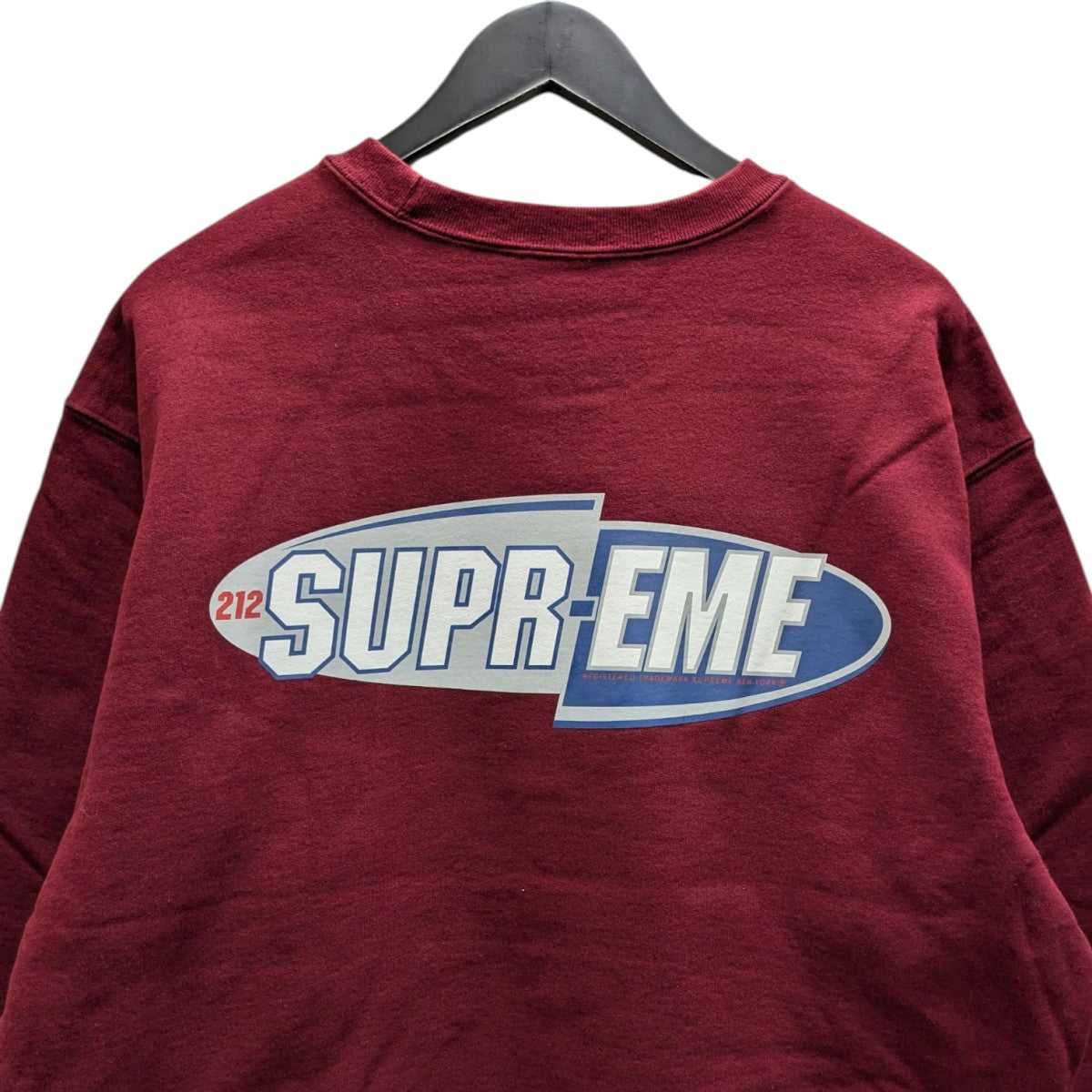 Supreme(シュプリーム) 212 Crewneckトレーナー バーガンディー サイズ