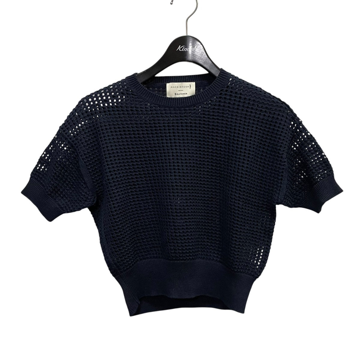 マッキントッシュ×バトナー MACKINTOSH×BATONER メッシュ 半袖ニット L231BT1007KNBF ネイビー サイズ：6 8020001237665_1.jpg?v=